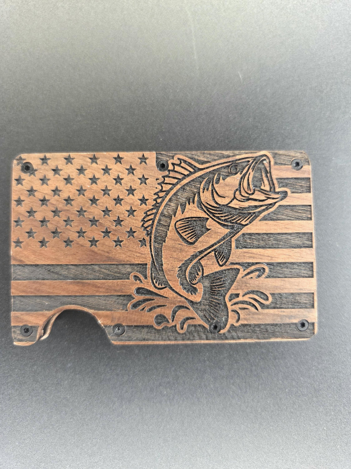 Mens Wood Wallet | RFID Blocking | Minimalist Wallet with Clip