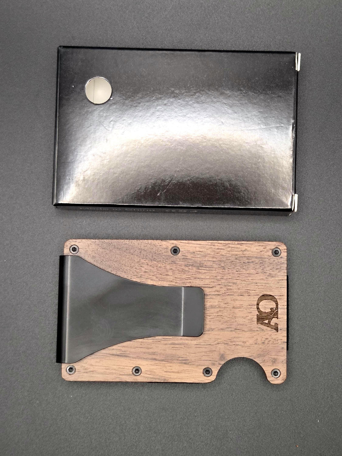 Mens Wood Wallet | RFID Blocking | Minimalist Wallet with Clip
