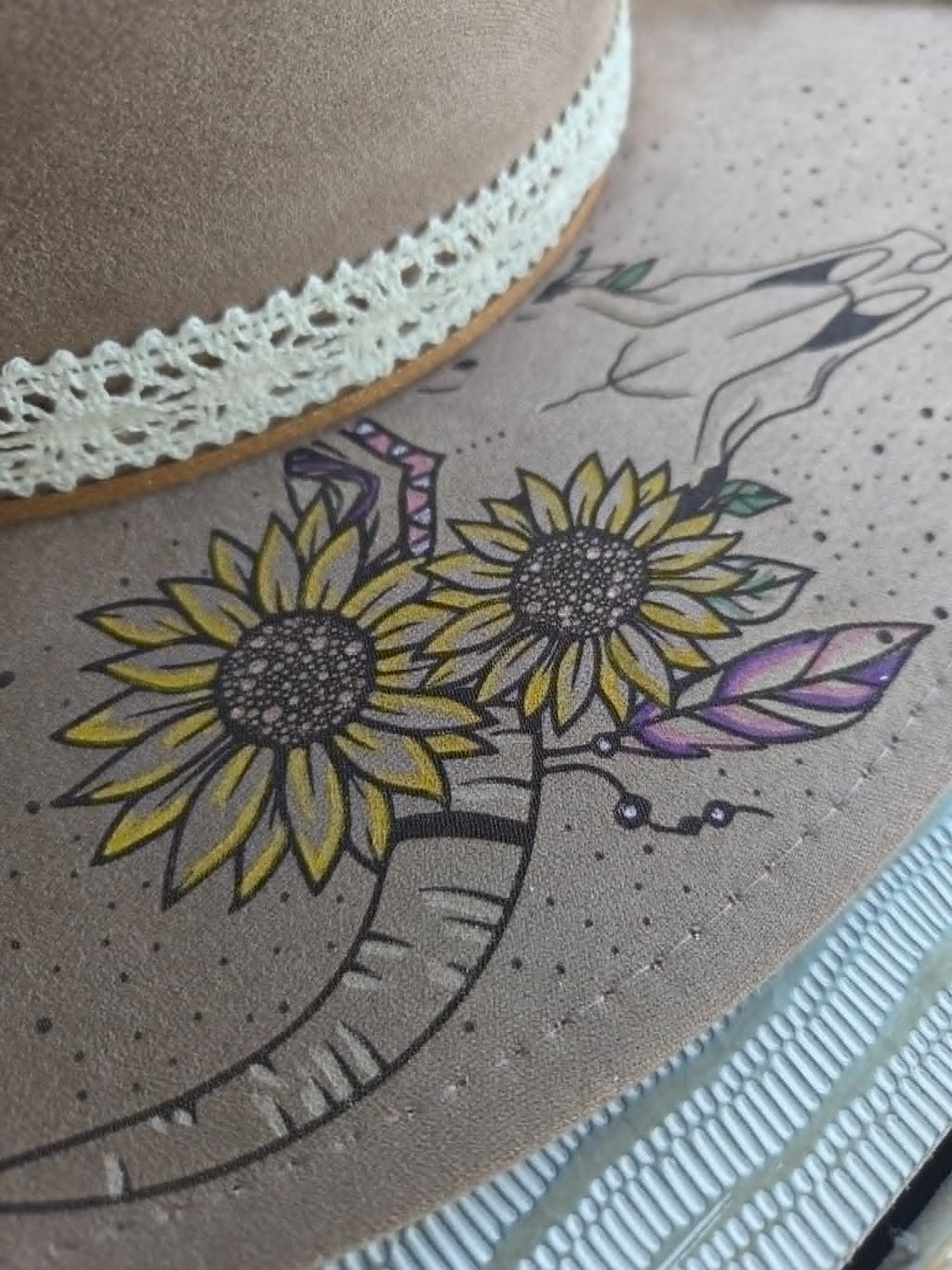 Blessed Sunflower Hat | One-of-a-Kind Western Wildflower Hat