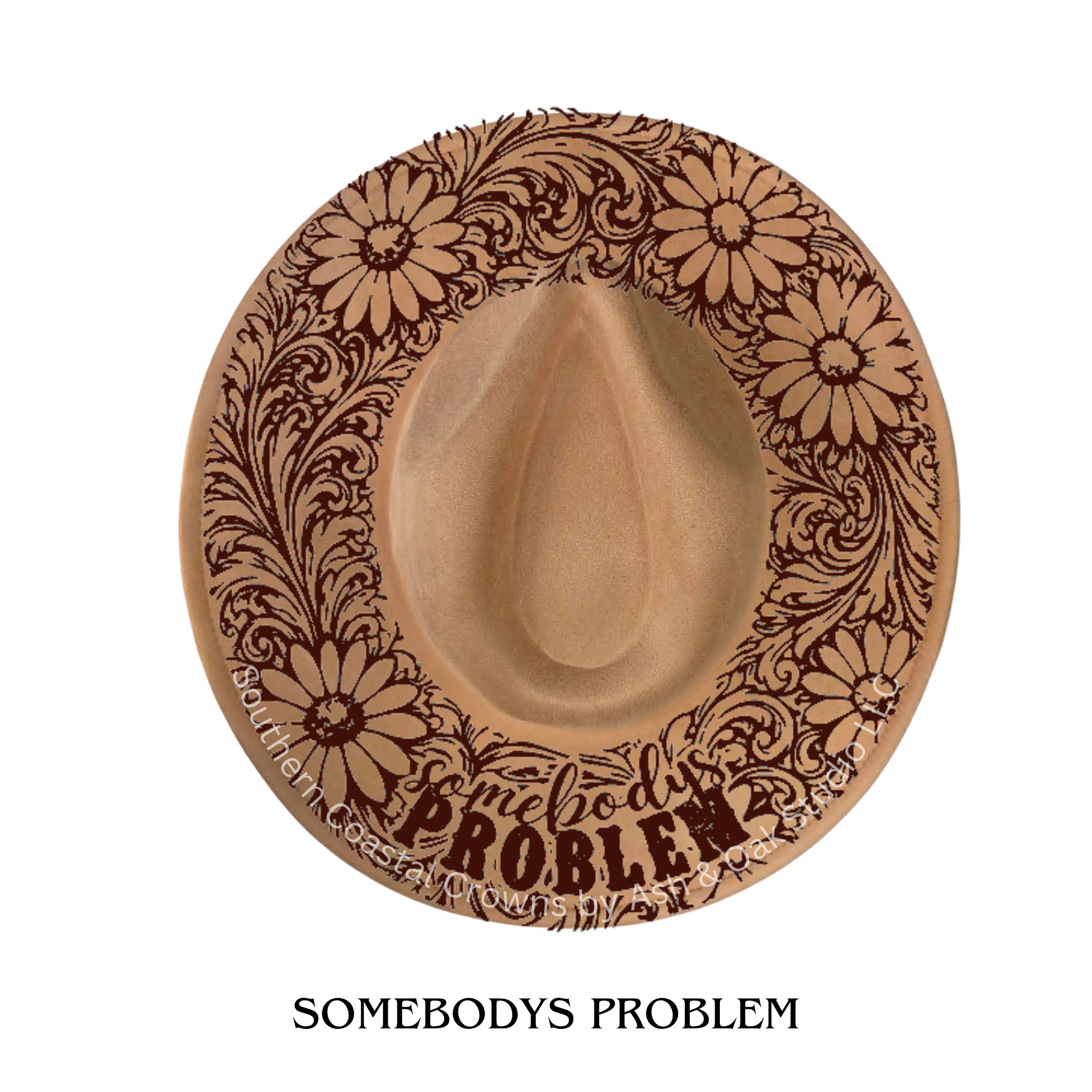 Suede Wide Brim Hat | Choose Color & Design