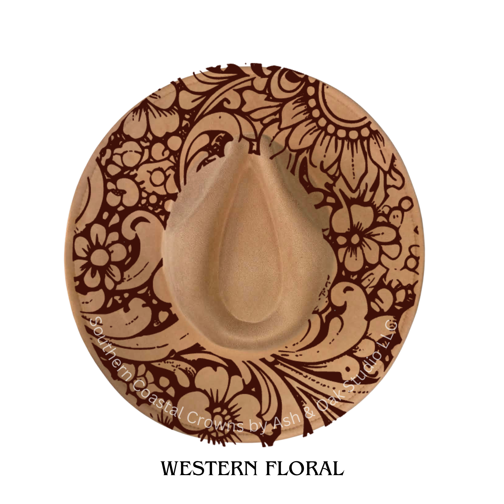 Suede Wide Brim Hat | Choose Color & Design