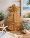 Sanibel Lighthouse Pineapple Bamboo Board