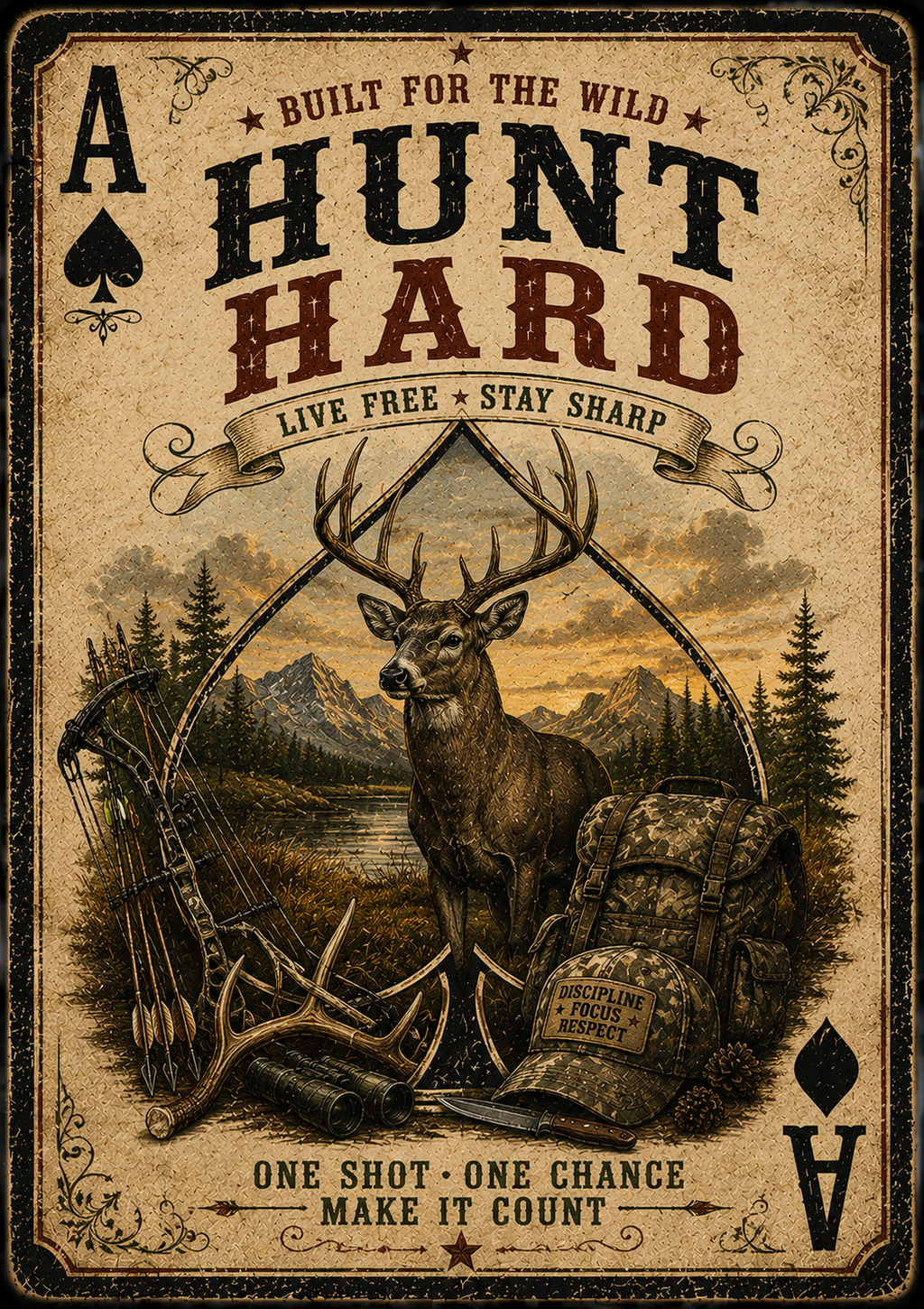 Masculine Playing Card for Hat | Matchbook Pins