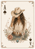 Western Playing Card for Hat