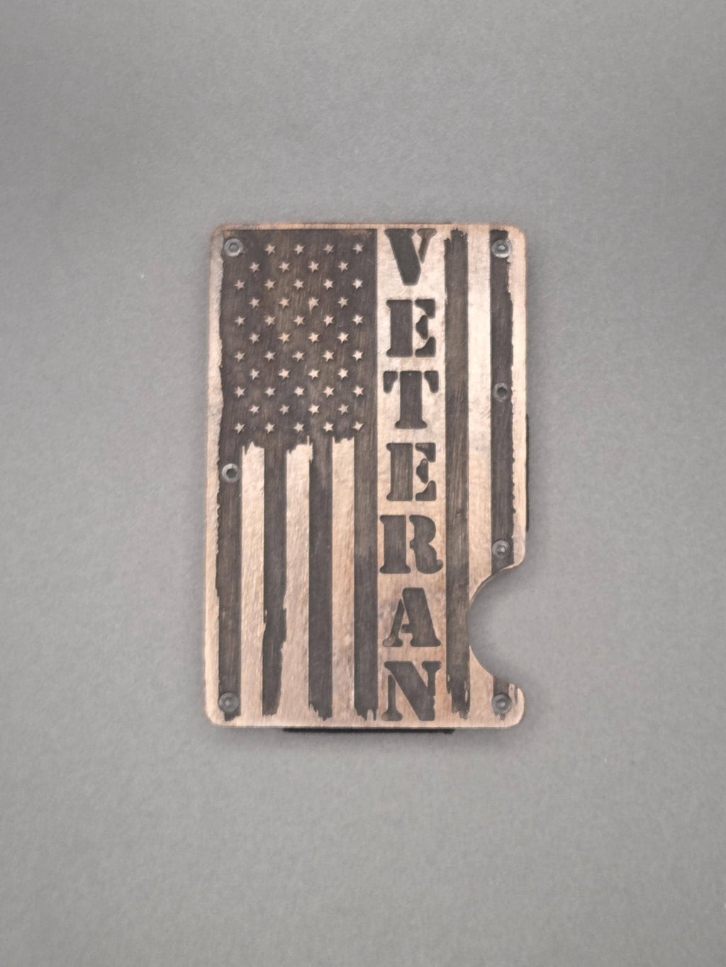 Mens Wood Wallet | RFID Blocking | Minimalist Wallet with Clip