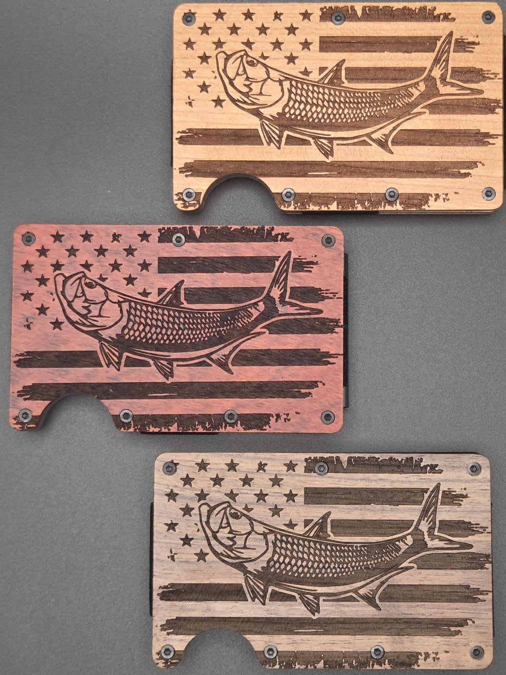 Mens Wood Wallet | RFID Blocking | Minimalist Wallet with Clip