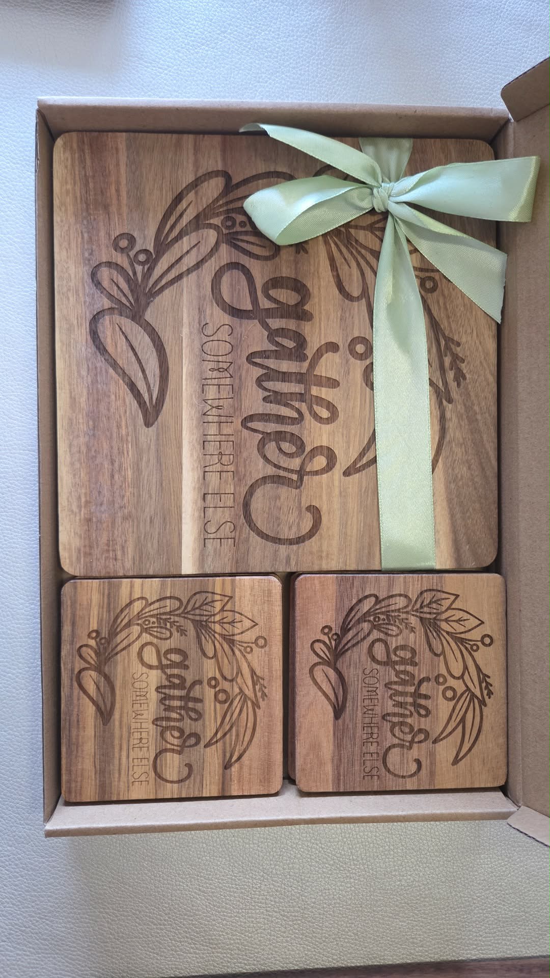 Moms Kitchen Gift Set | Trivet & Coasters