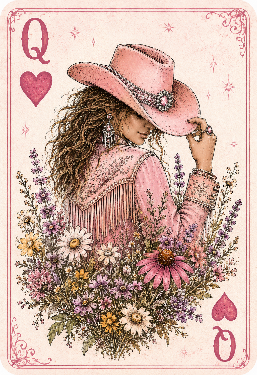 Western Playing Card for Hat