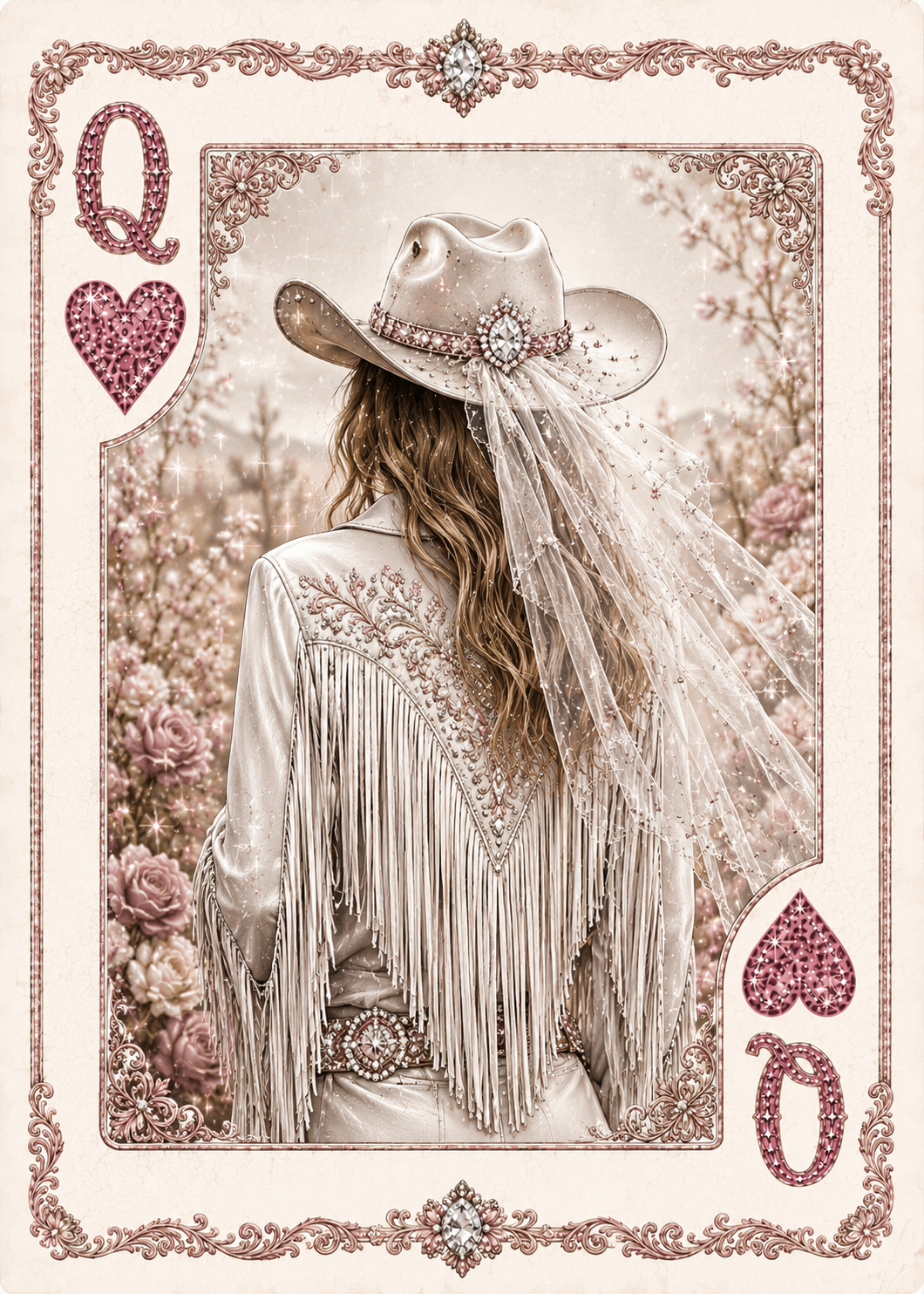 Western Playing Card for Hat