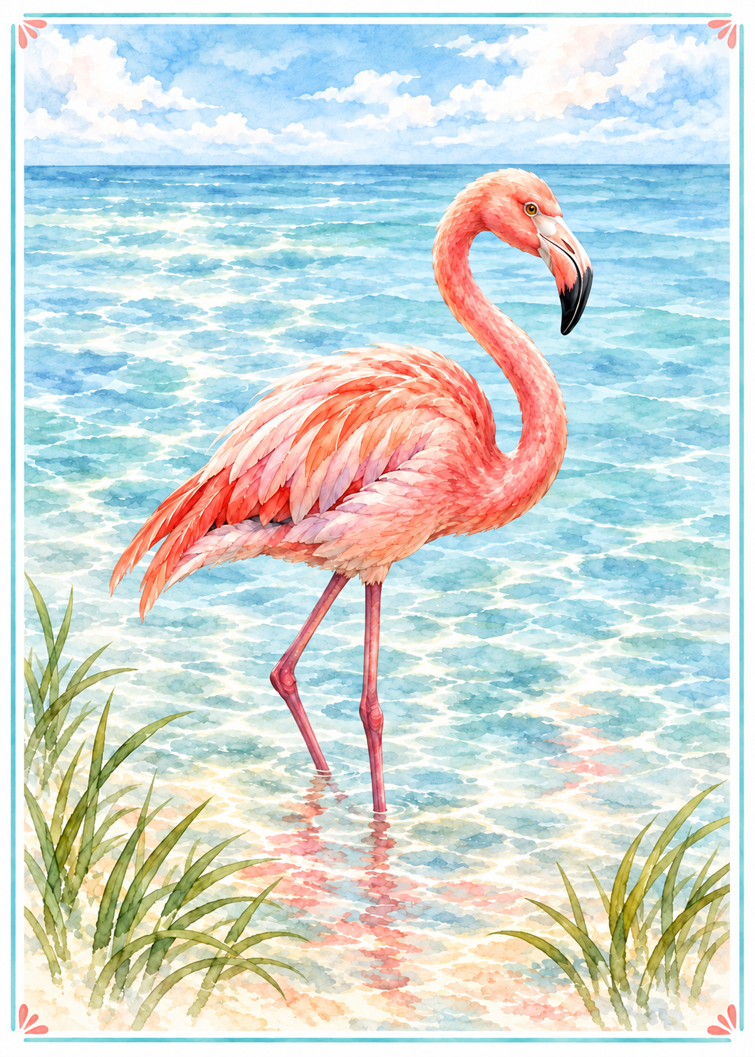 Coastal Animals Playing Card for Hats