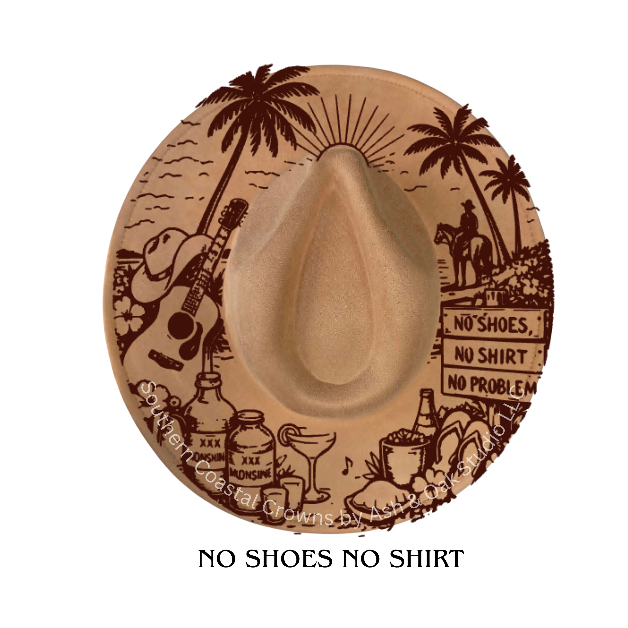 Suede Wide Brim Hat | Choose Color & Design