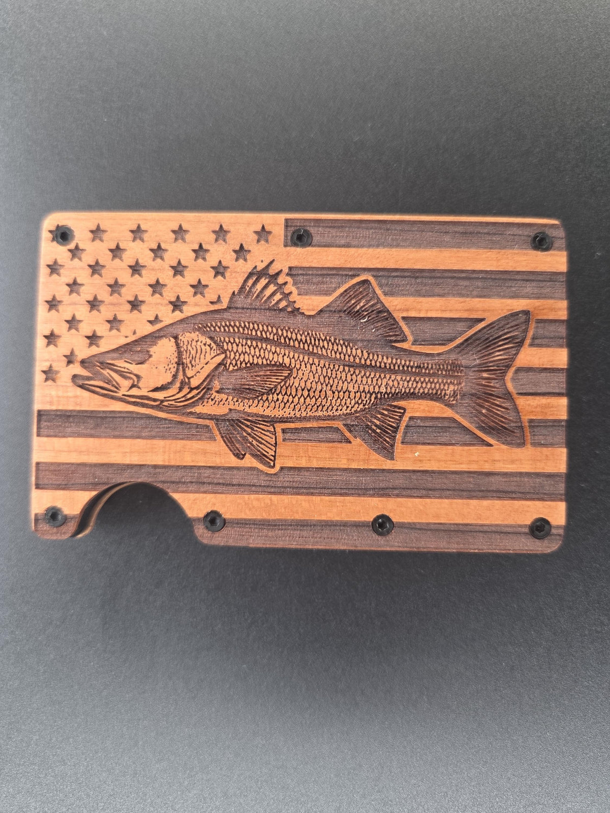 Mens Wood Wallet | RFID Blocking | Minimalist Wallet with Clip