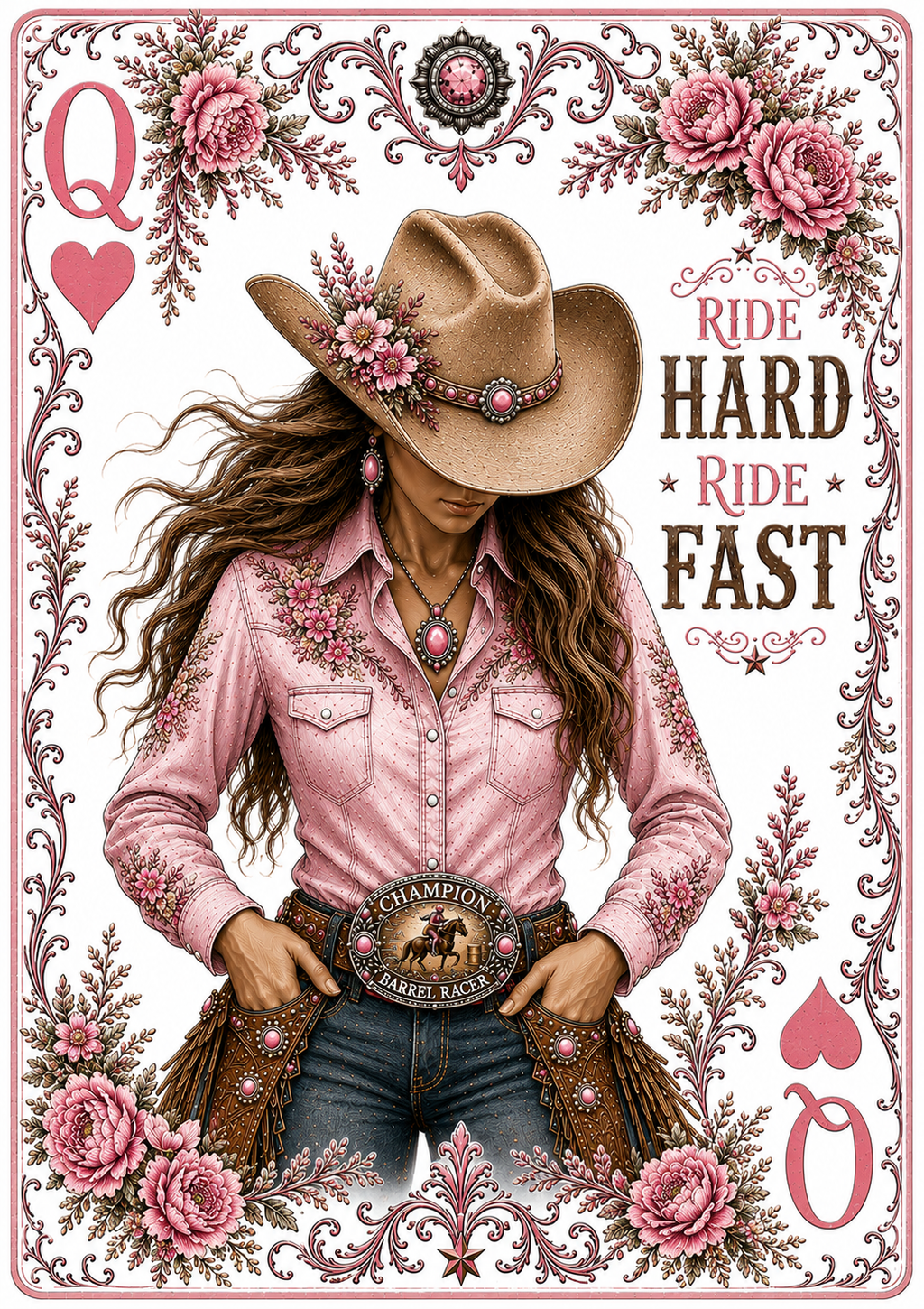 Western Playing Card for Hat