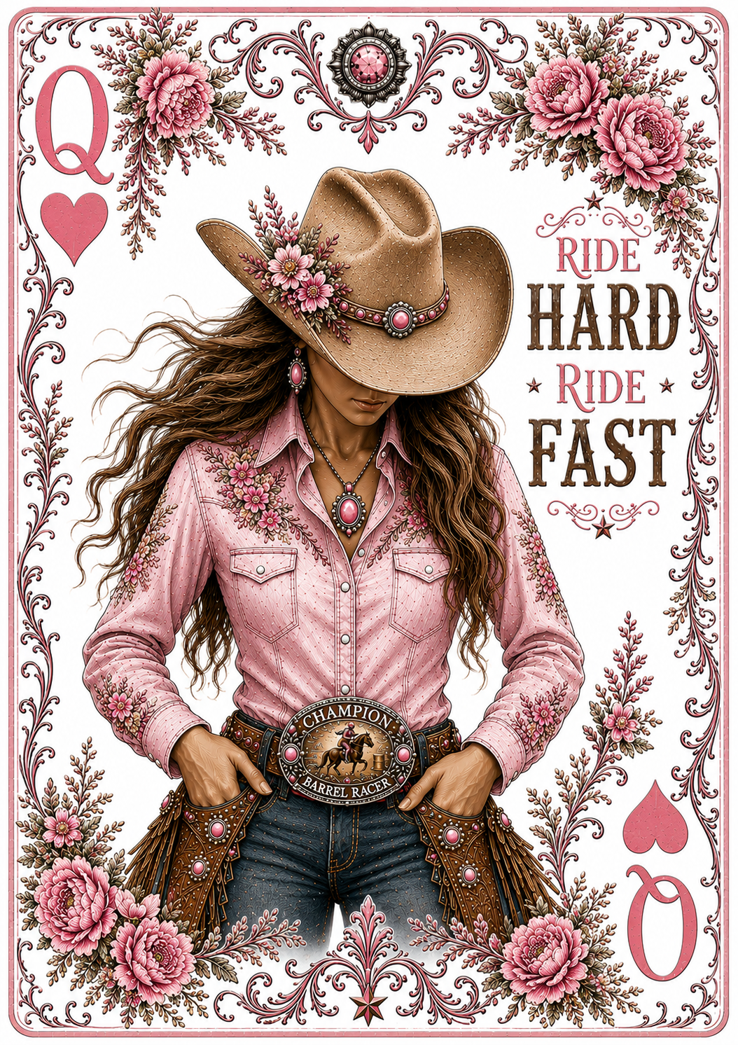 Western Playing Card for Hat