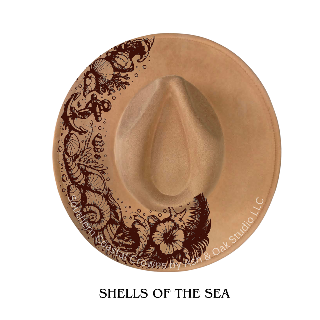 Suede Wide Brim Hat | Choose Color & Design