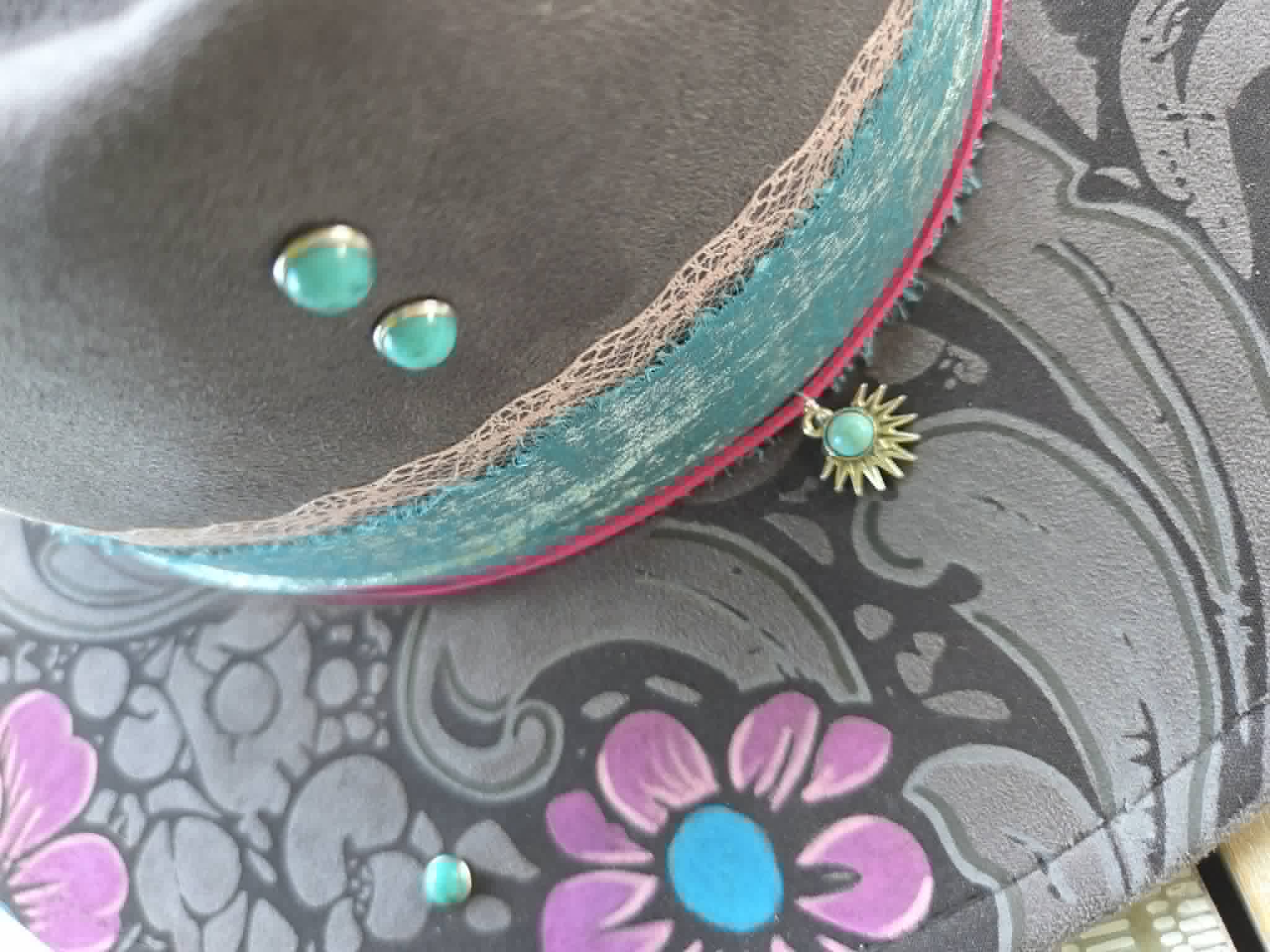 Western Wildflower | Arrowhead Crown | Unique Wide Brim Hat | One-of-a-Kind