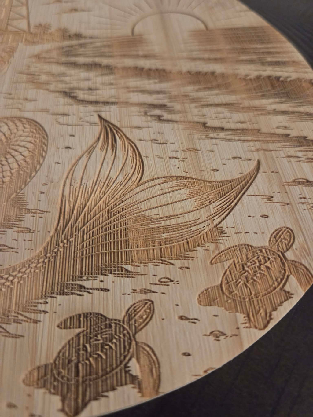 Mermaid Pineapple Bamboo Board