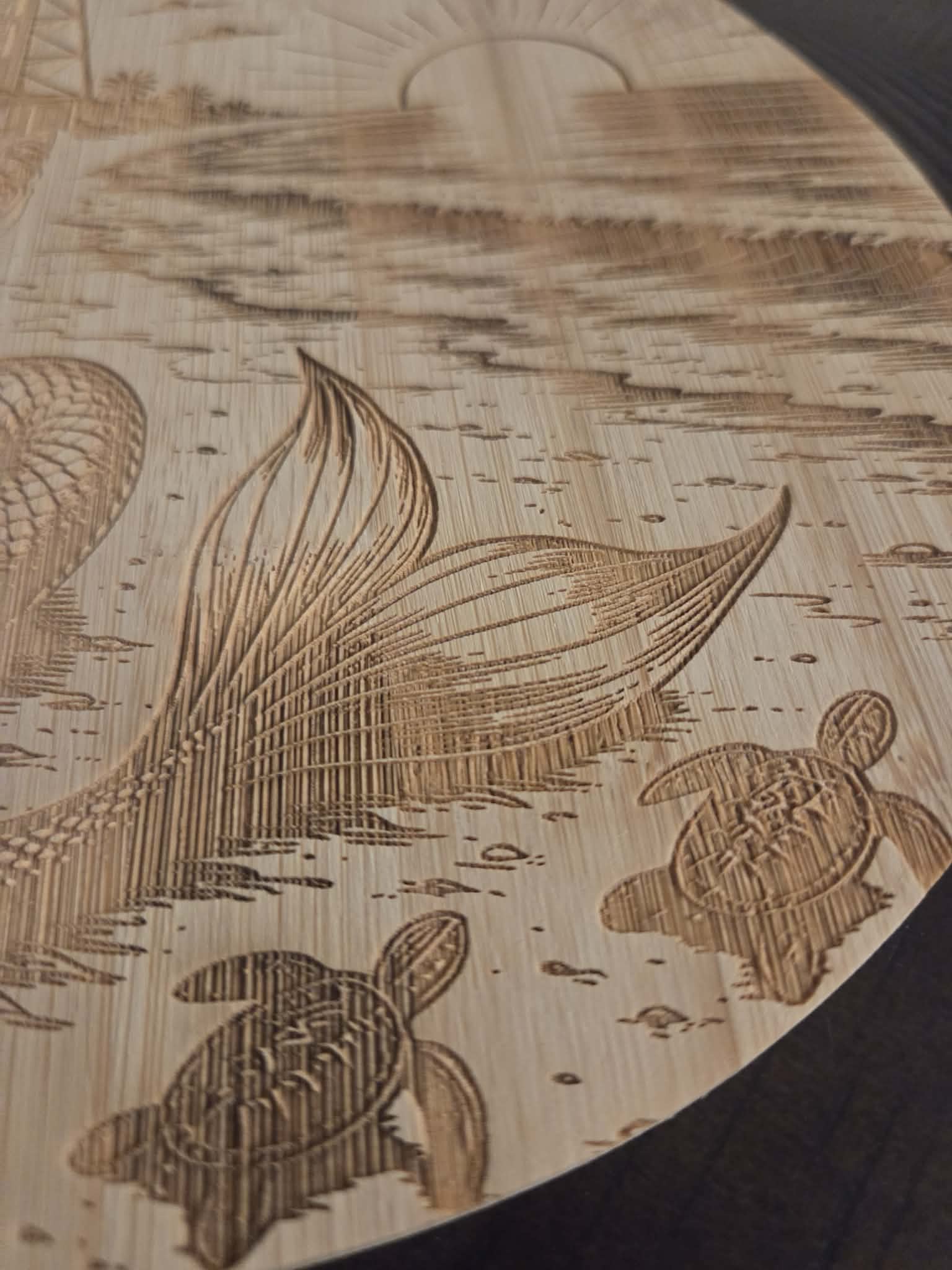 Mermaid Pineapple Bamboo Board