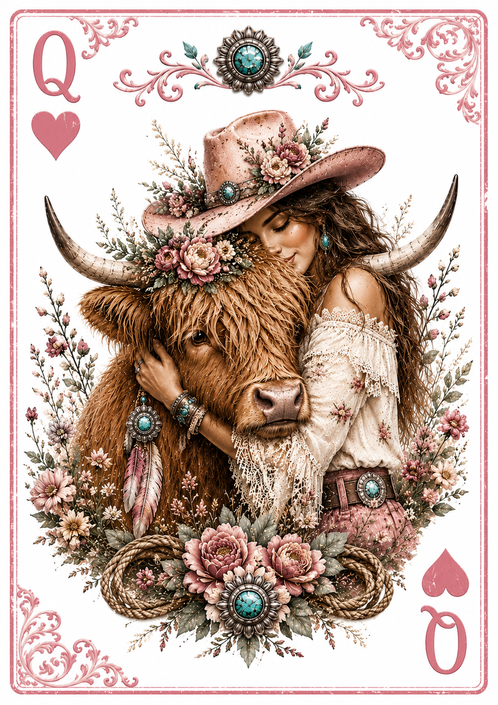 Western Playing Card for Hat