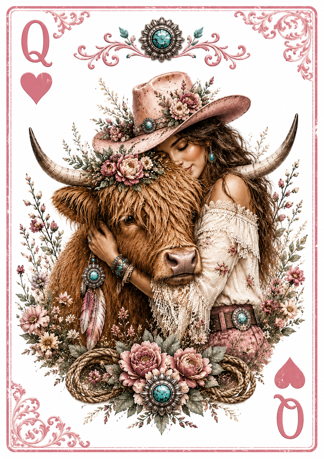 Western Playing Card for Hat