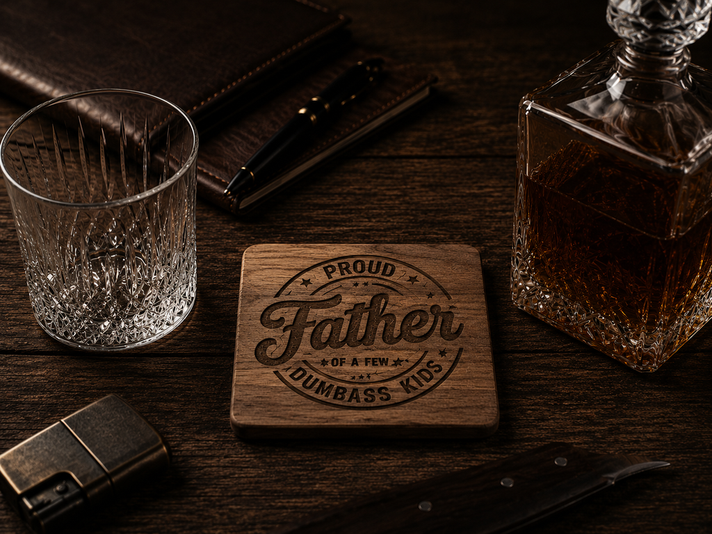 Father of a Few Dumba$$ Kids Coaster