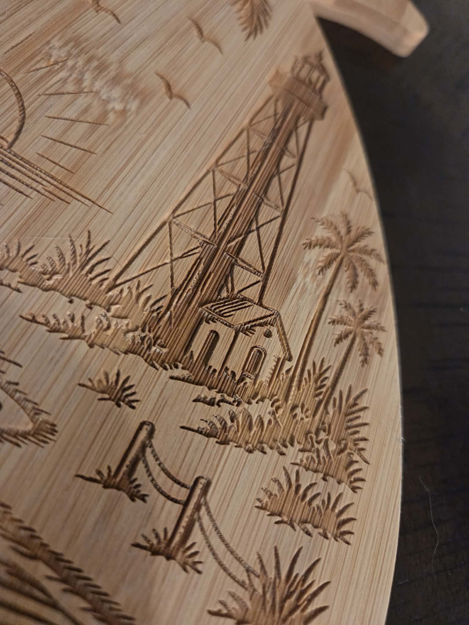 Sea Turtle Pineapple Bamboo Board