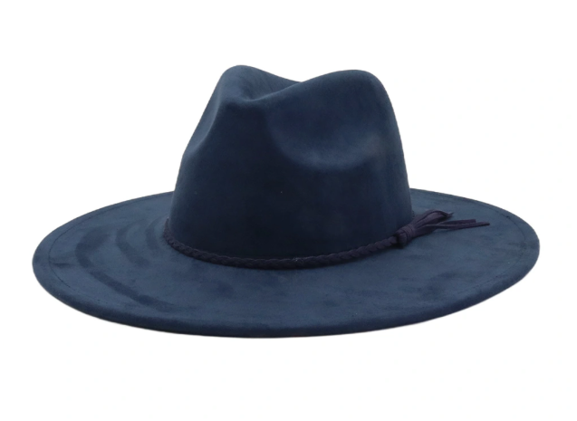 Suede Wide Brim Hat | Choose Color & Design