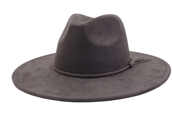 Suede Wide Brim Hat | Choose Color & Design