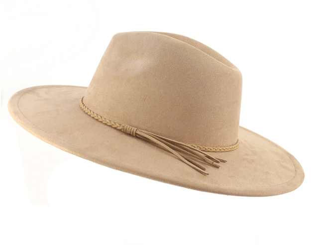 Suede Wide Brim Hat | Choose Color & Design