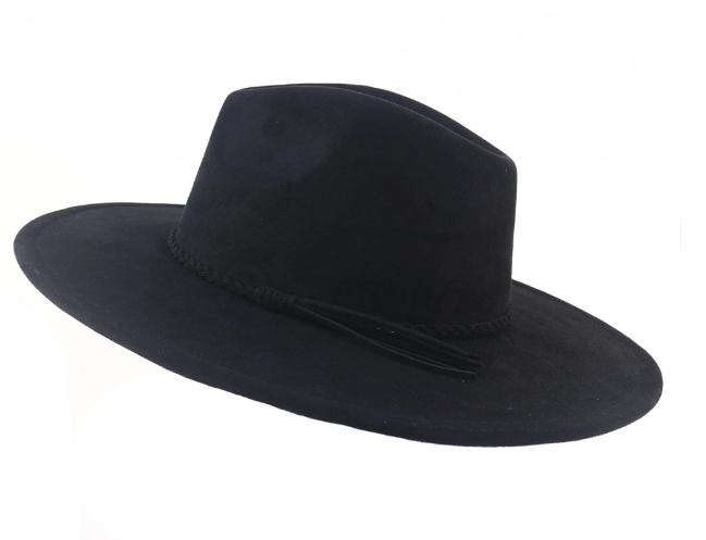 Suede Wide Brim Hat | Choose Color & Design