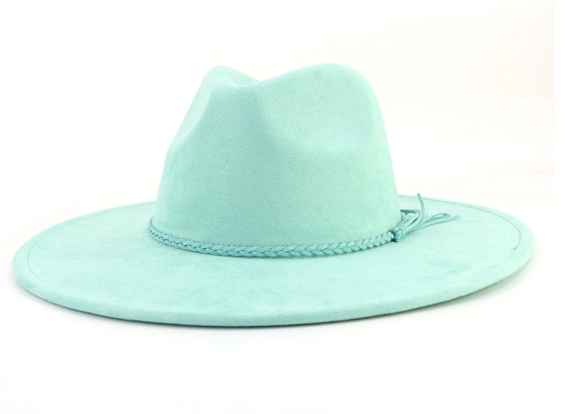 Suede Wide Brim Hat | Choose Color & Design