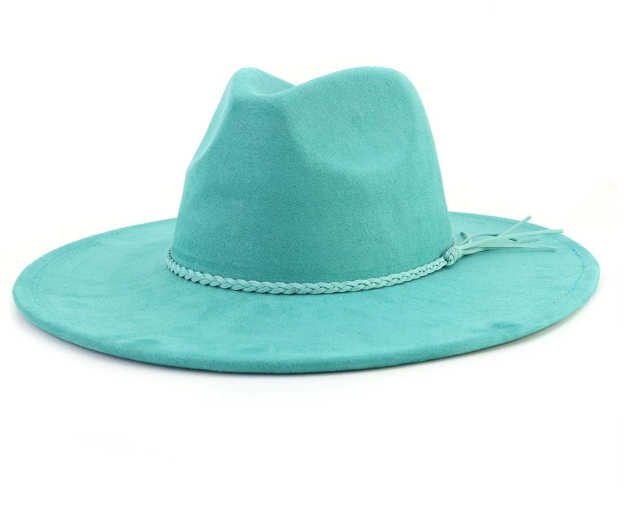 Suede Wide Brim Hat | Choose Color & Design