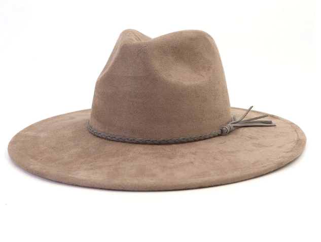 Suede Wide Brim Hat | Choose Color & Design