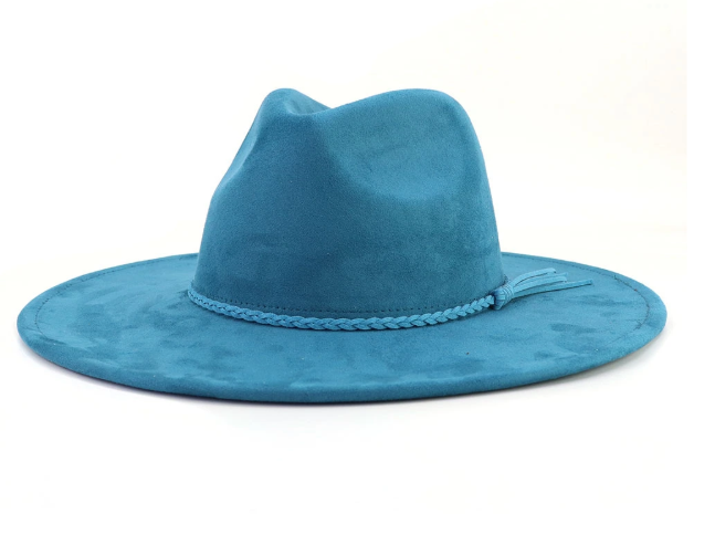 Suede Wide Brim Hat | Choose Color & Design