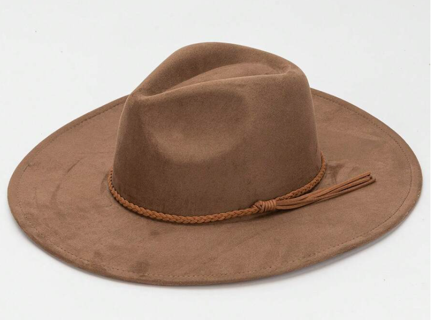 Suede Wide Brim Hat | Choose Color & Design