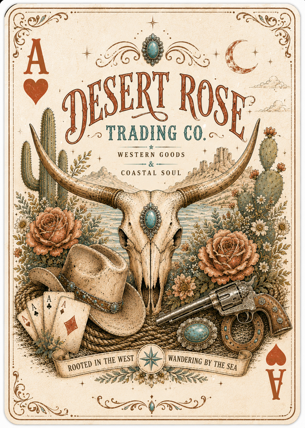 Western Playing Card for Hat