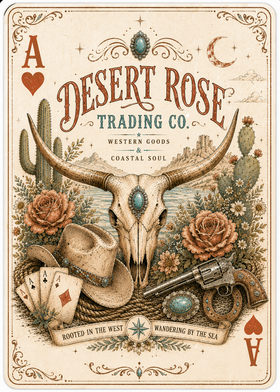 Western Playing Card for Hat