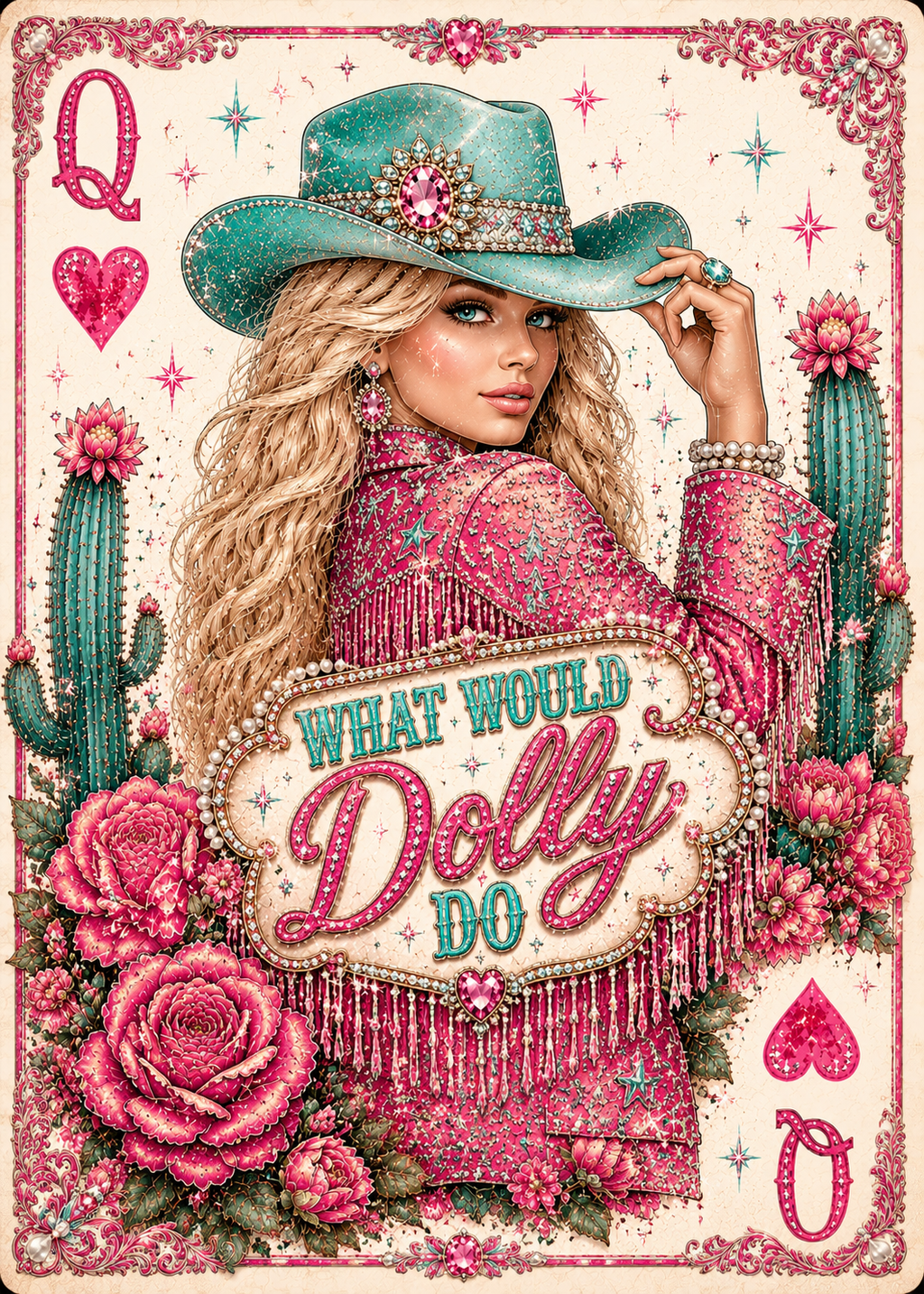 Western Playing Card for Hat