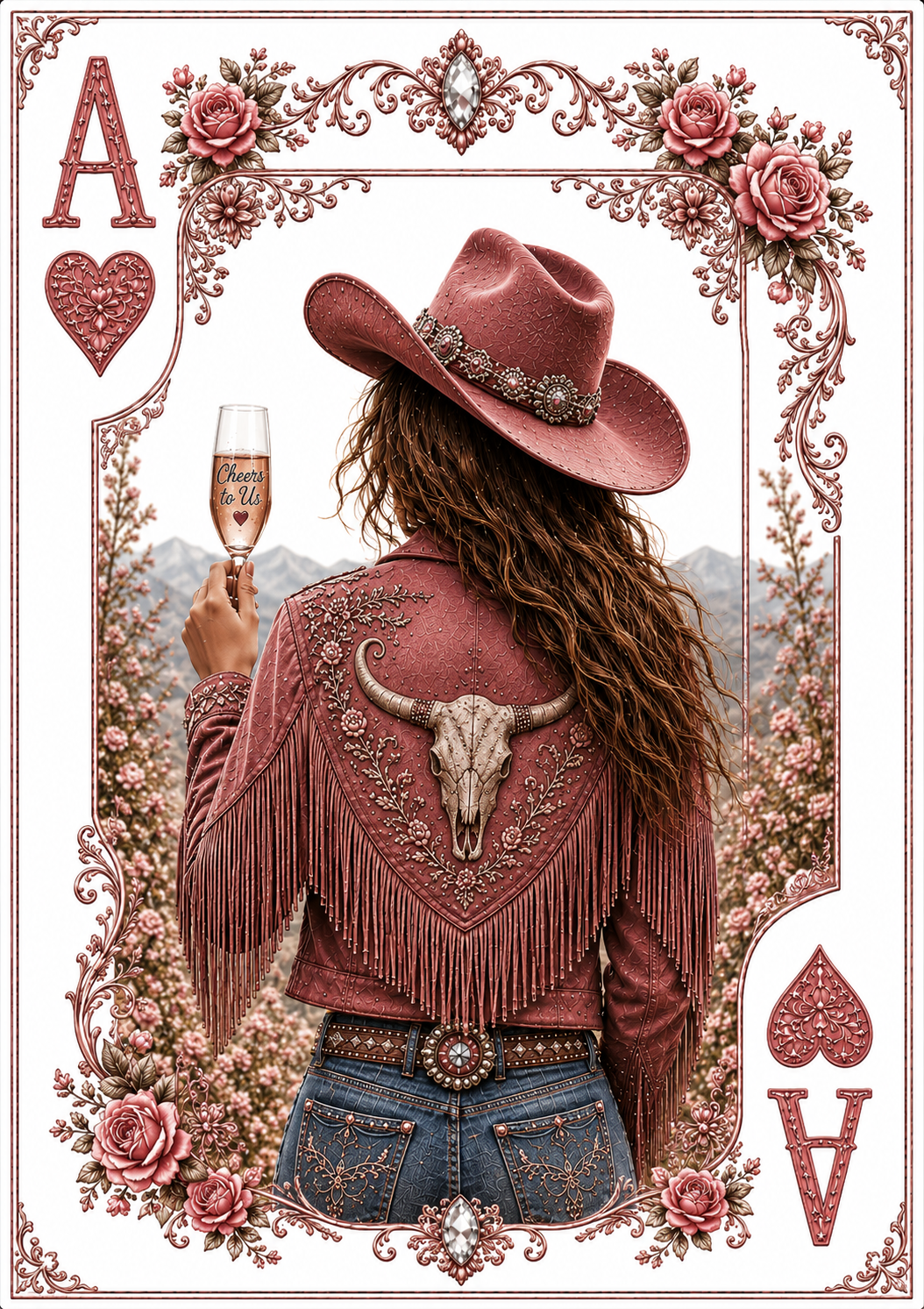 Western Playing Card for Hat