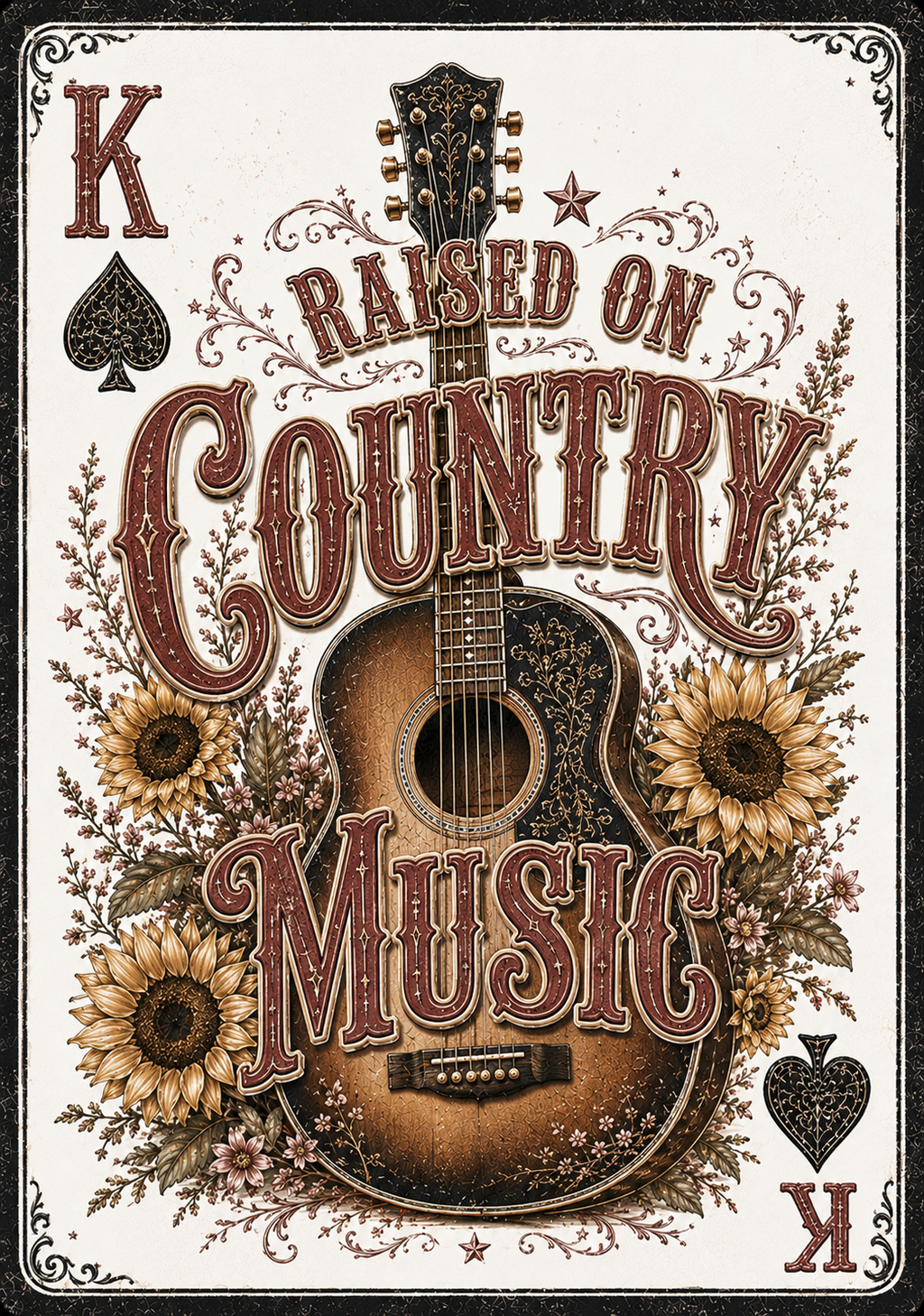 Western Playing Card for Hat
