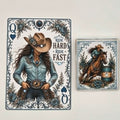 Turquoise Barrel Racer Card/Matchbook Set