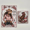 Pink Barrel Racer Card/Matchbook Set