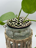 Prop Top | Wood Propagation Jar Topper | Indoor Plant Support | Coaster