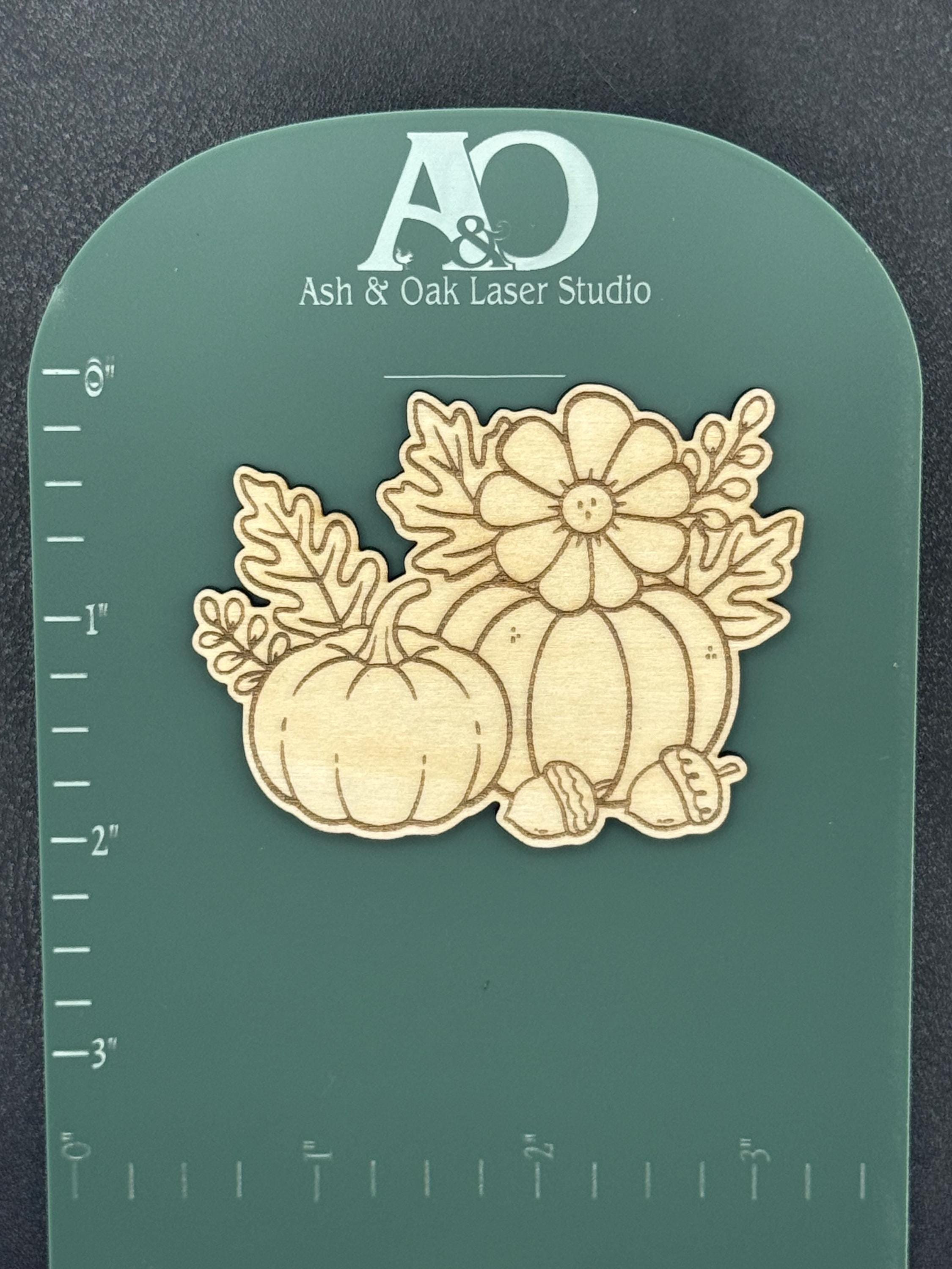 Fall Wood Magnet Set | Pumpkins | Fall Truck  Decor | Laser Engraved