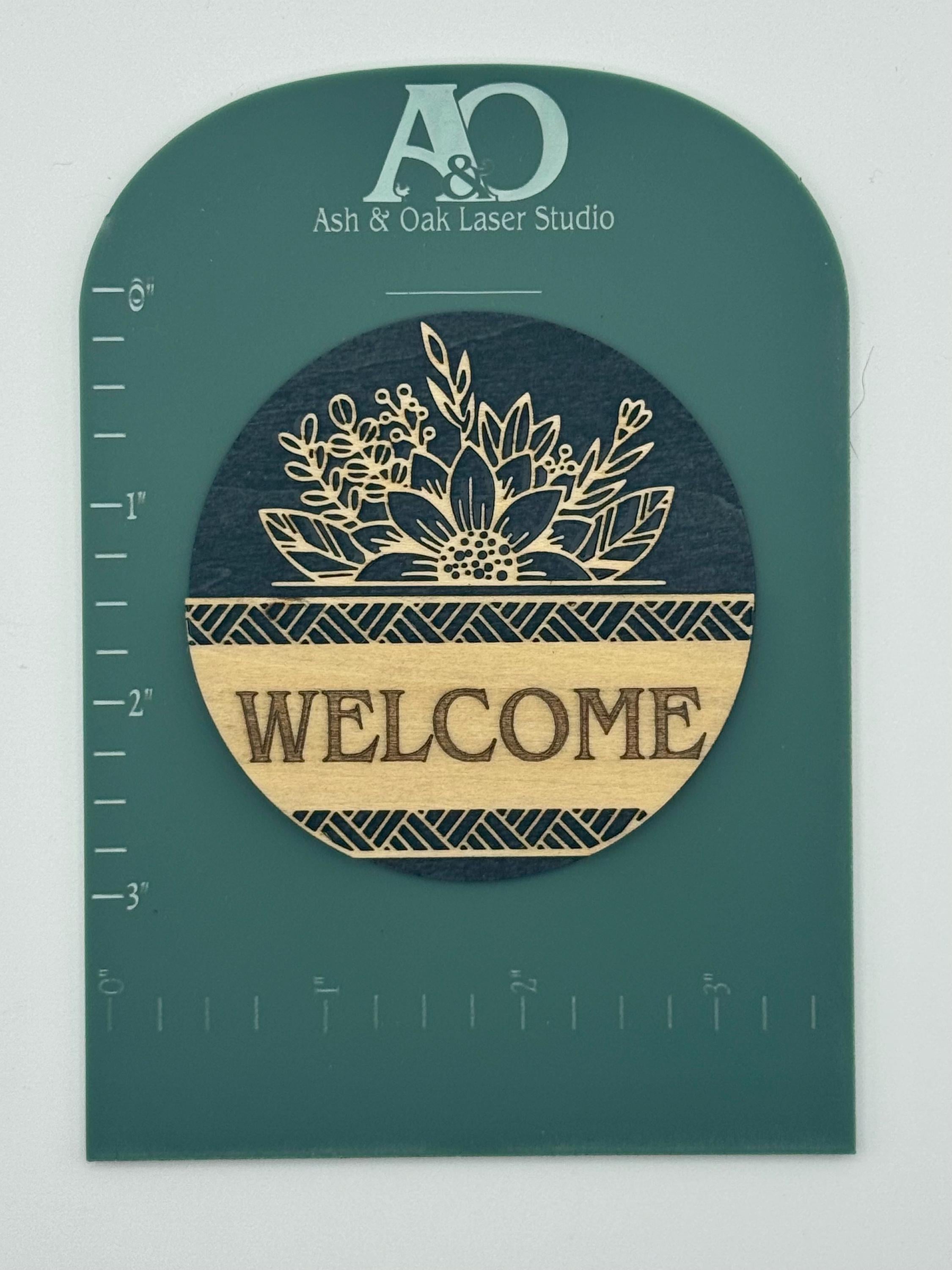 Go Away Magnet | Welcome | Hello | Wood Laser Engraved | Funny Housewarming Gift