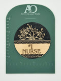 Nurse Appreciation | #1 Nurse | Wood Engraved Magnet | Customize | Personalized