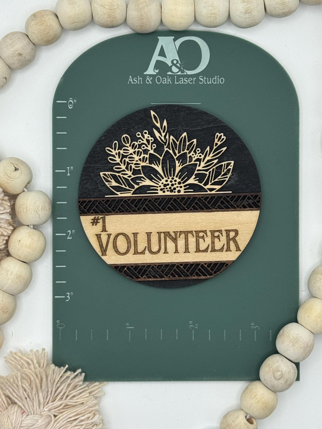 Engraved Wood Magnet | #1 Leader, Volunteer Gift