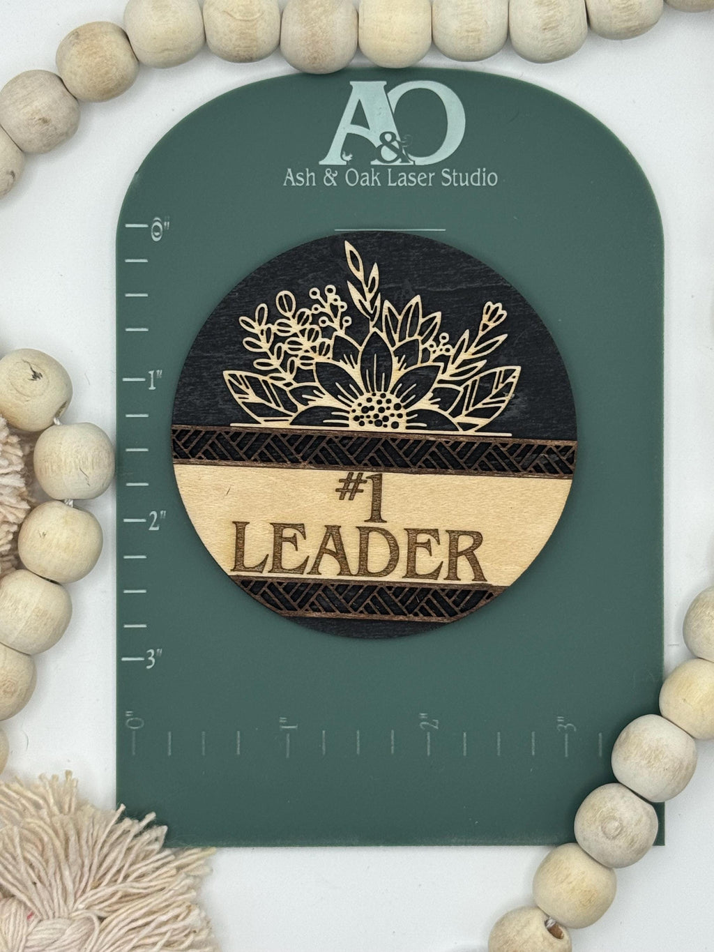 Engraved Wood Magnet | #1 Leader, Volunteer Gift