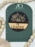 Engraved Wood Magnet | #1 Leader, Volunteer Gift