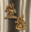 Bigfoot Wood Magnet | Go Away  | Eww People | Set of 2 Option |  Sasquatch